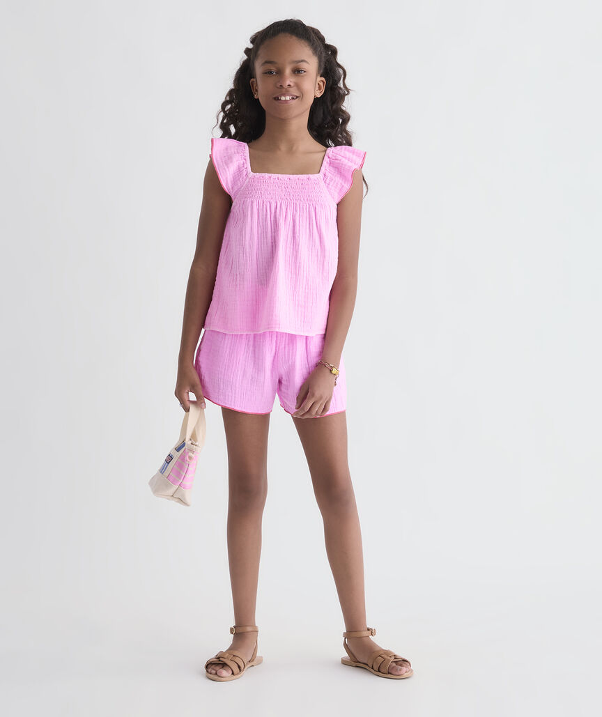 Girls' Ashe Gauze Top
