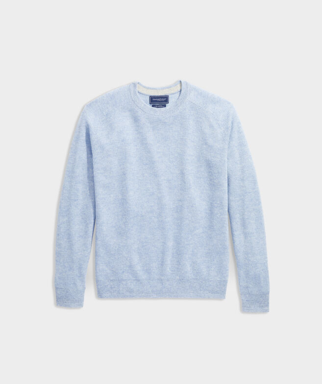 Cashmere Linen Crewneck Sweater