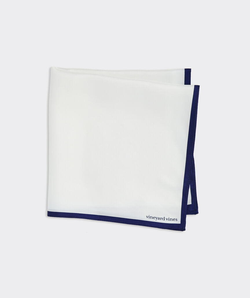 Solid Tipped Silk Pocket Square