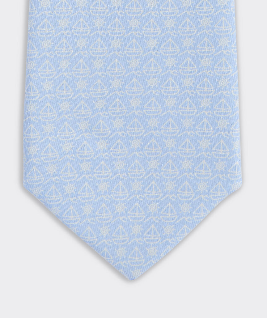 Boys' Sailboat Silk Tie