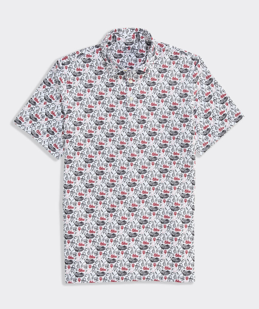Indiana University Performance Printed Sankaty Polo