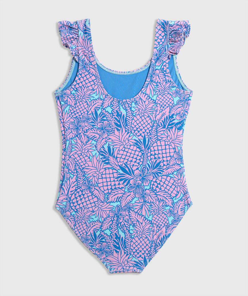 OUTLET Girls' Ruffle Scoop One-Piece