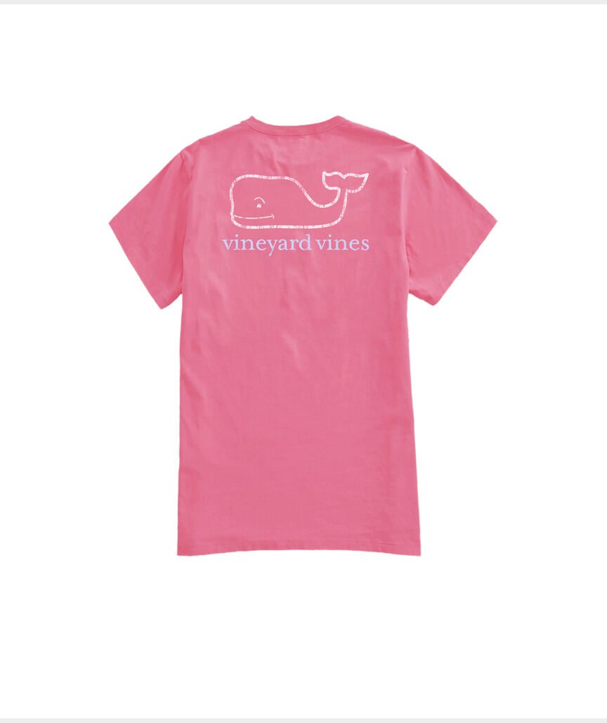 OUTLET Women's Two-Tone Vintage Whale Short-Sleeve Pocket Tee