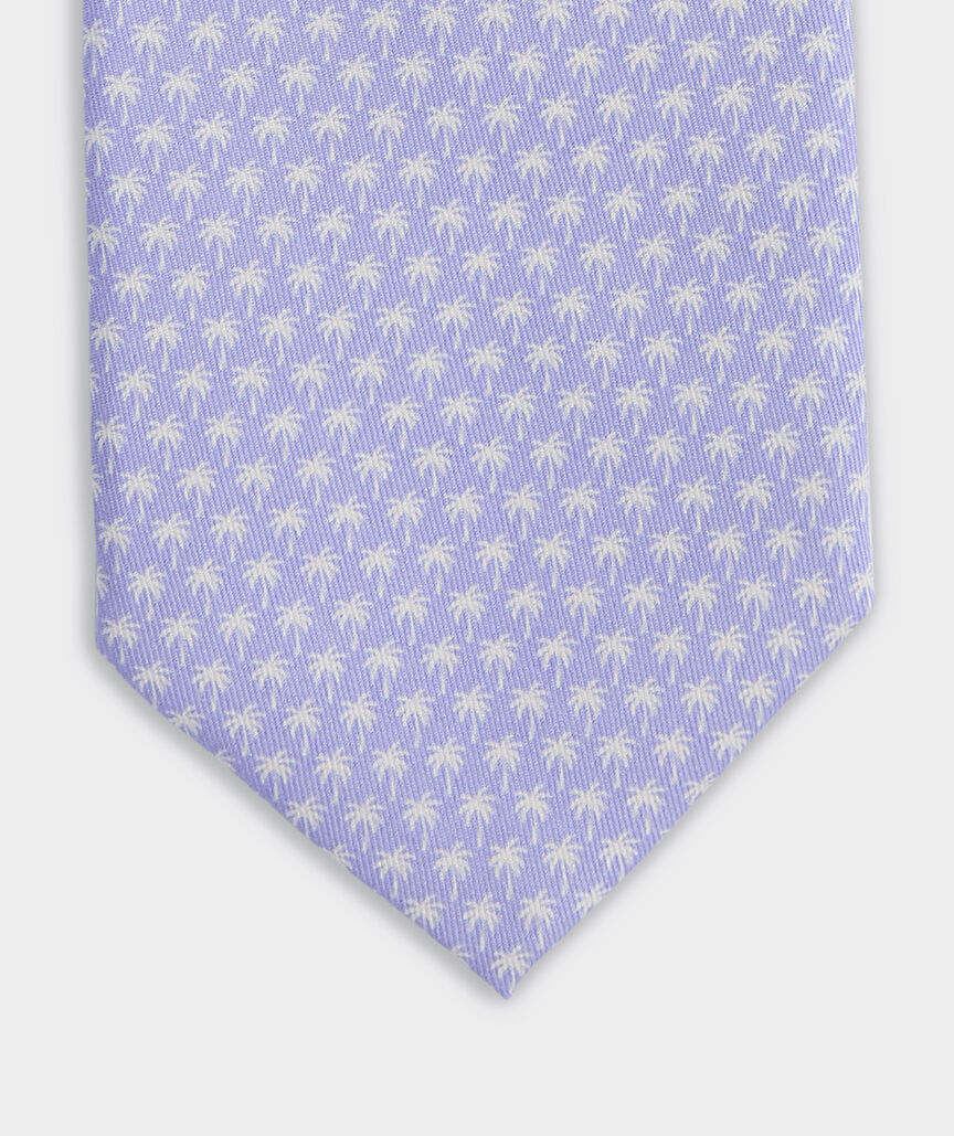 Micro Palm Trees Printed Tie