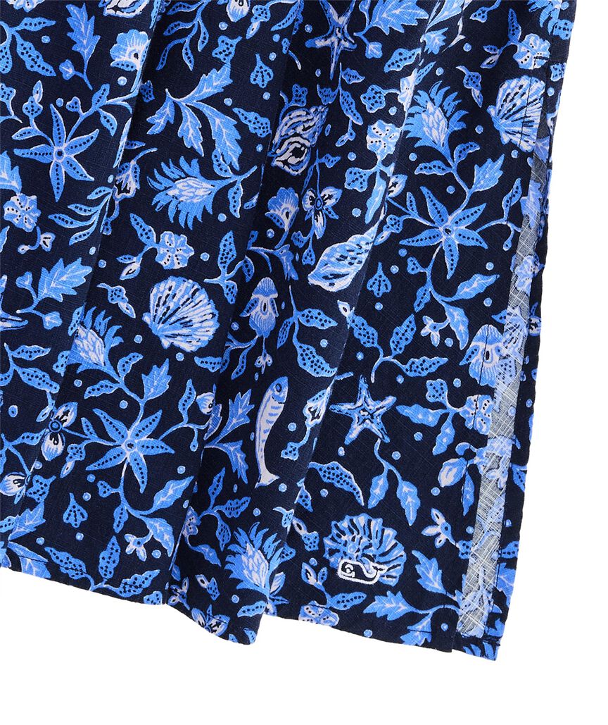 OUTLET Smocked Waist Midi Skirt