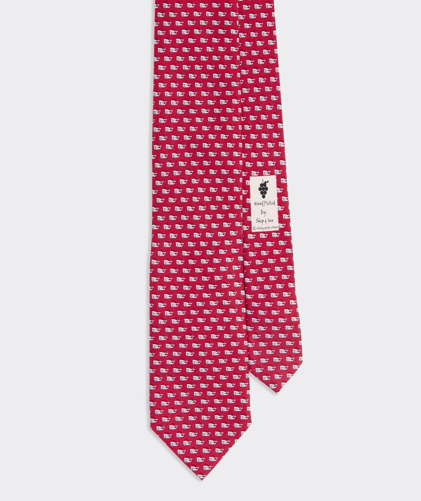 Santa Whale Silk Tie