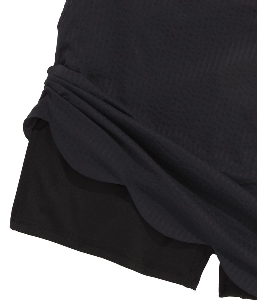 OUTLET Seersucker Harbor Scallop Skort