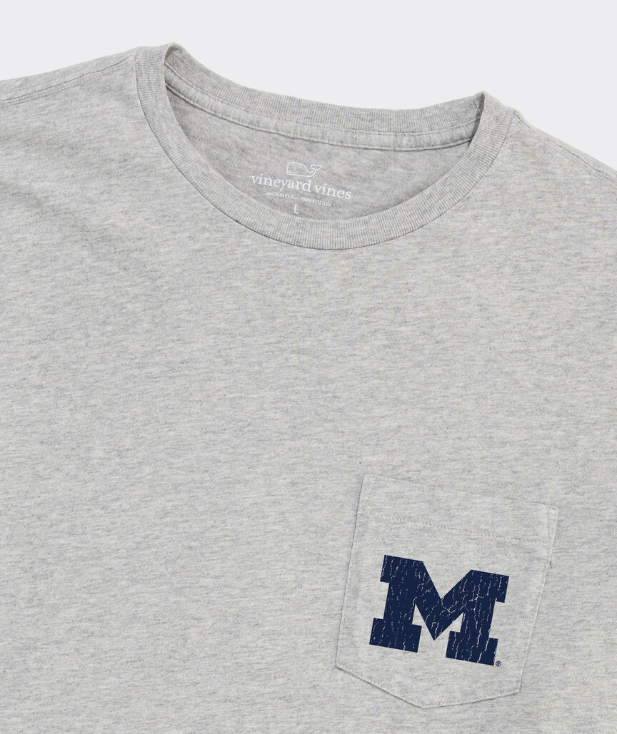 University of Michigan Pennants Short-Sleeve Pocket Tee