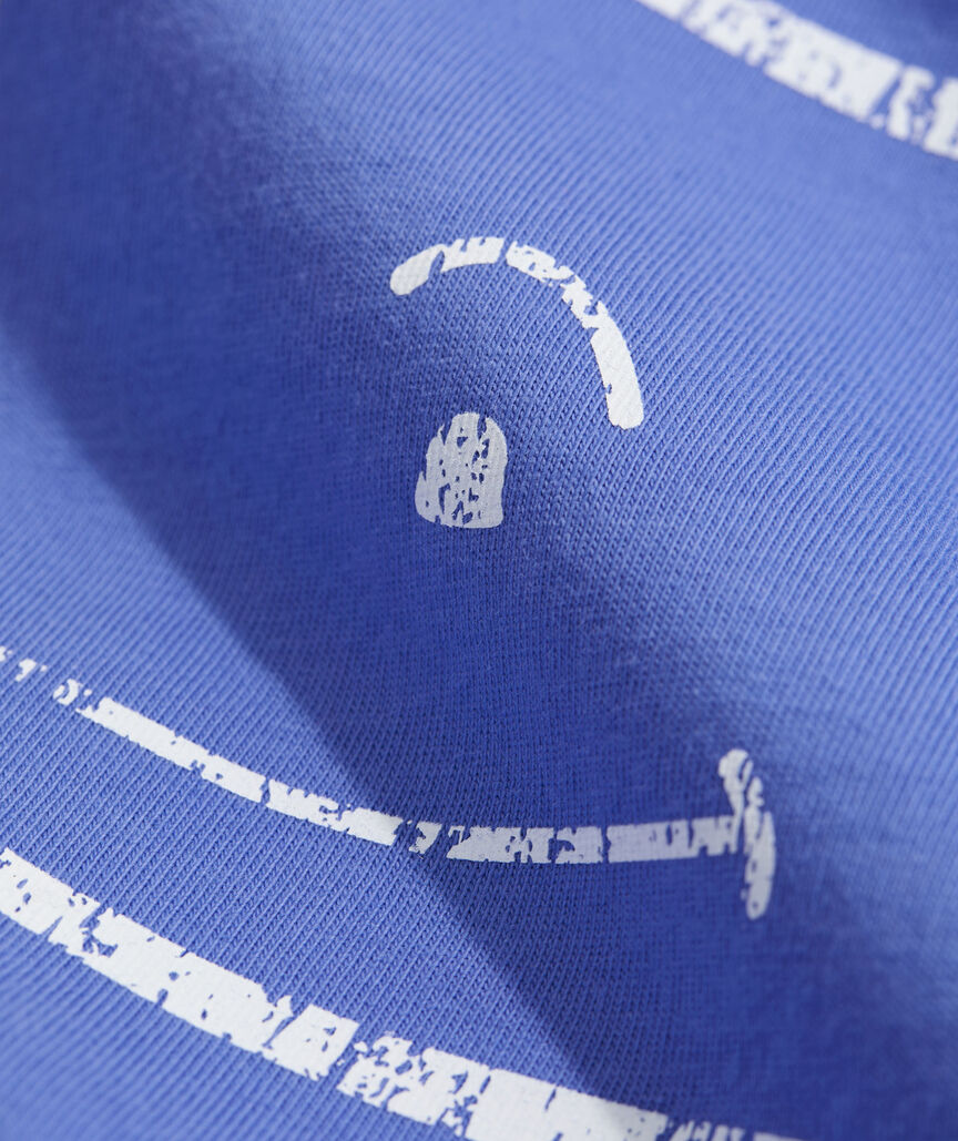 Two-Tone Vintage Whale Short Sleeve Pocket Tee