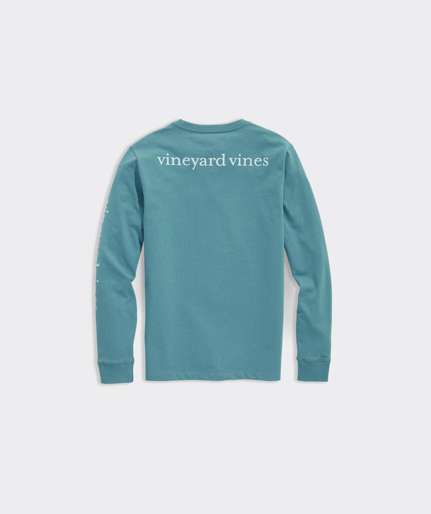 Shop Boys Lacrosse Stick Whale LongSleeve Tee at vineyard vines