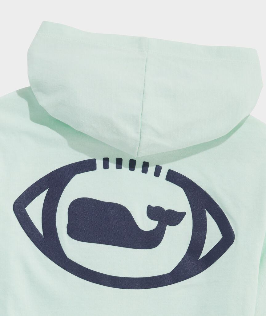 Boys' Football Whale Dot Long-Sleeve Hoodie Tee