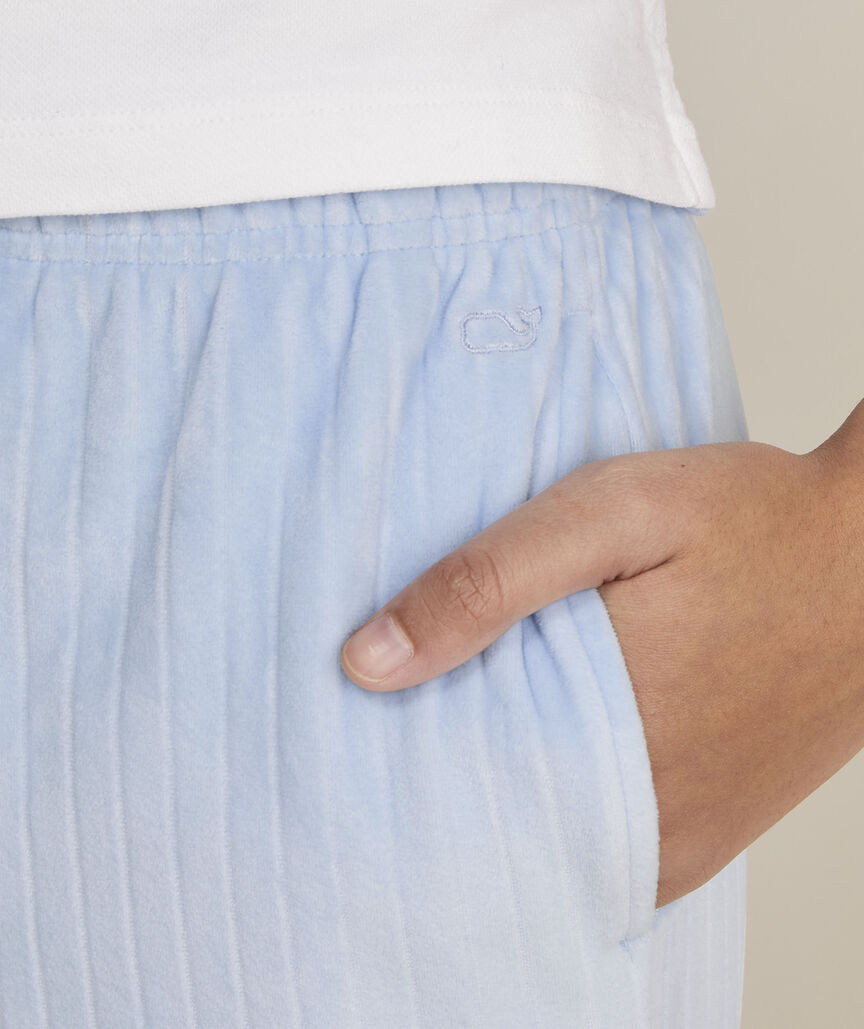 Girls' Plush Ribbed Joggers