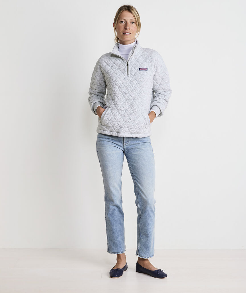 Cotton Quilted Quarter-Zip