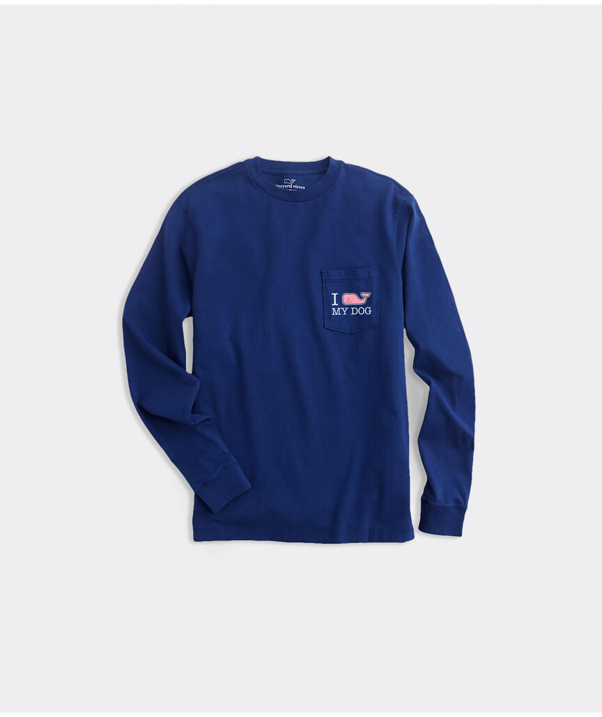 I Whale My Dog Long-Sleeve Pocket Tee