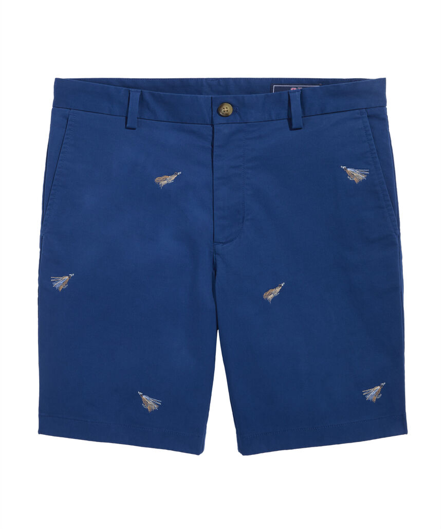 OUTLET 9 Inch Embroidered Breaker Shorts