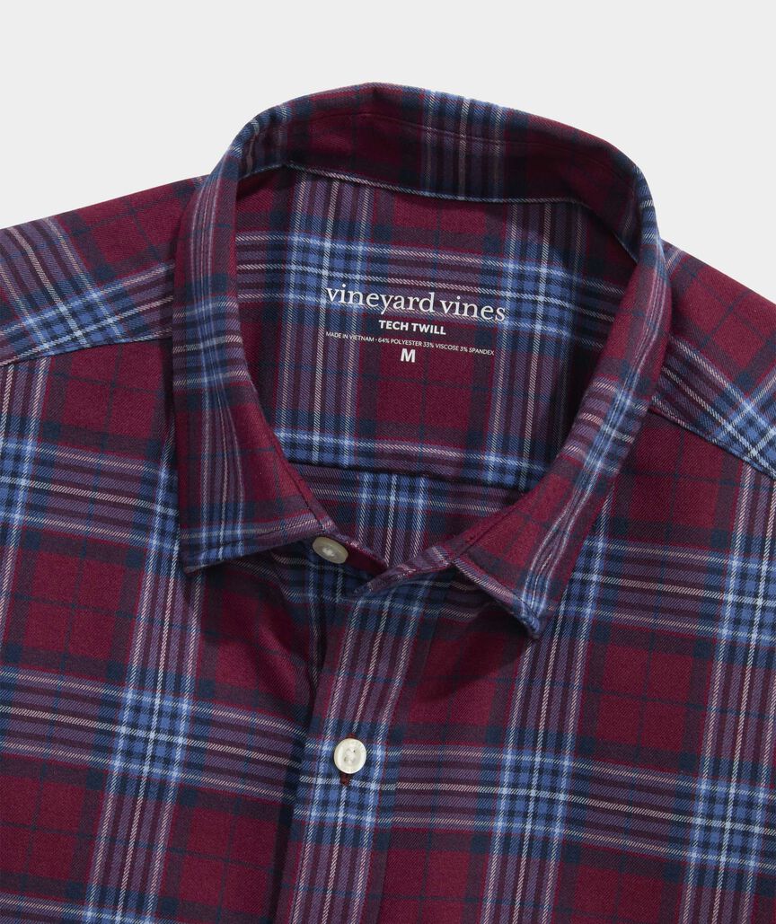 Performance Tech Twill Plaid Shirt