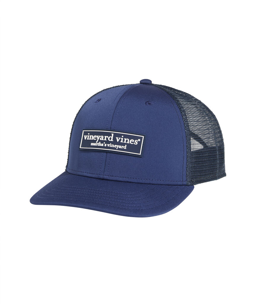OUTLET Logo Box Patch Performance Trucker Hat