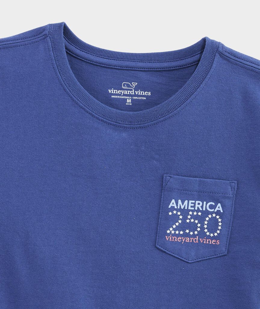 Girls' America250 Short-Sleeve Pocket Tee