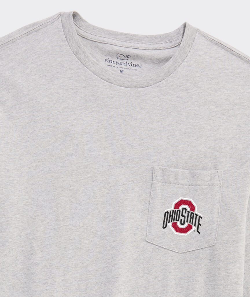 The Ohio State University Pennants Short-Sleeve Pocket Tee