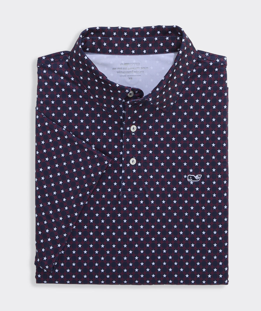 Big & Tall Printed Sankaty Polo