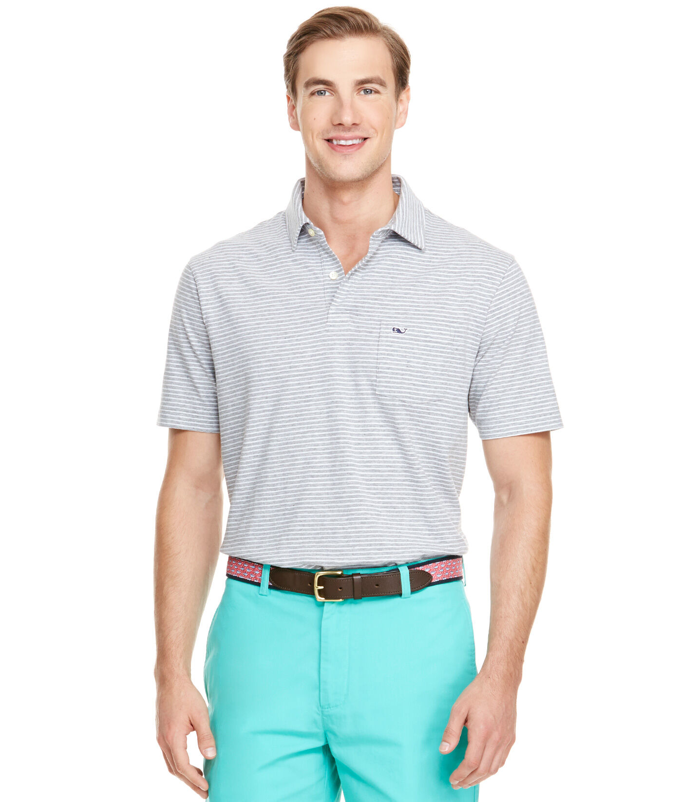 vineyard vines striped polo