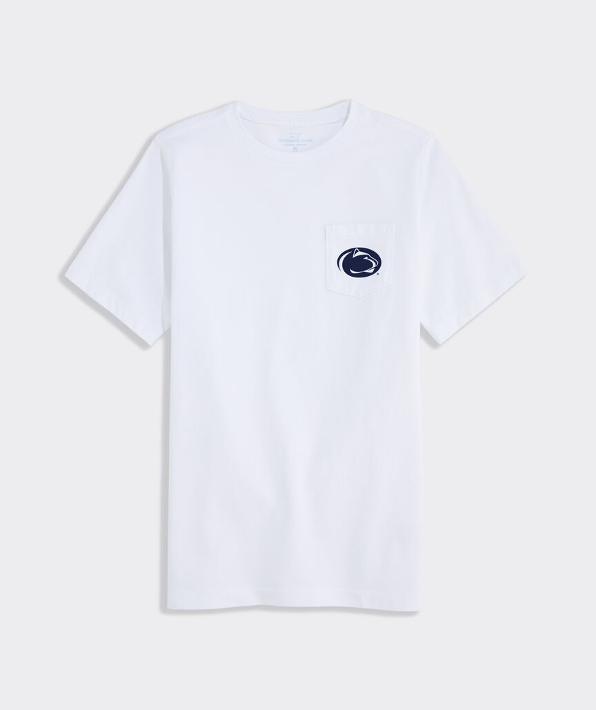 Penn State University Boys' Football Whale Short-Sleeve Pocket Tee