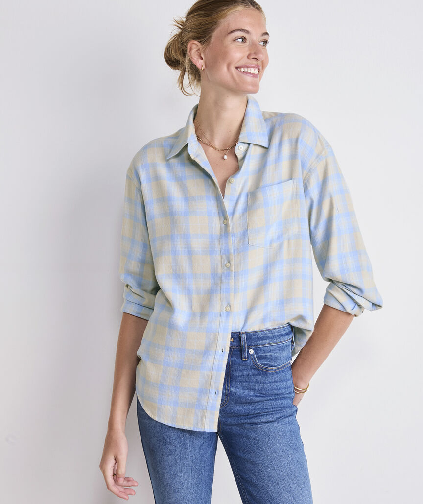 Birdie Flannel Button-Down