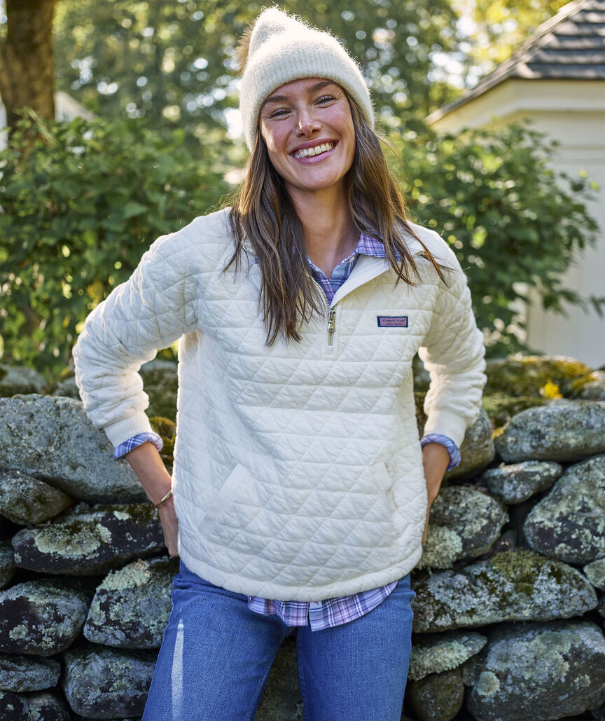 Cotton Quilted Quarter-Zip