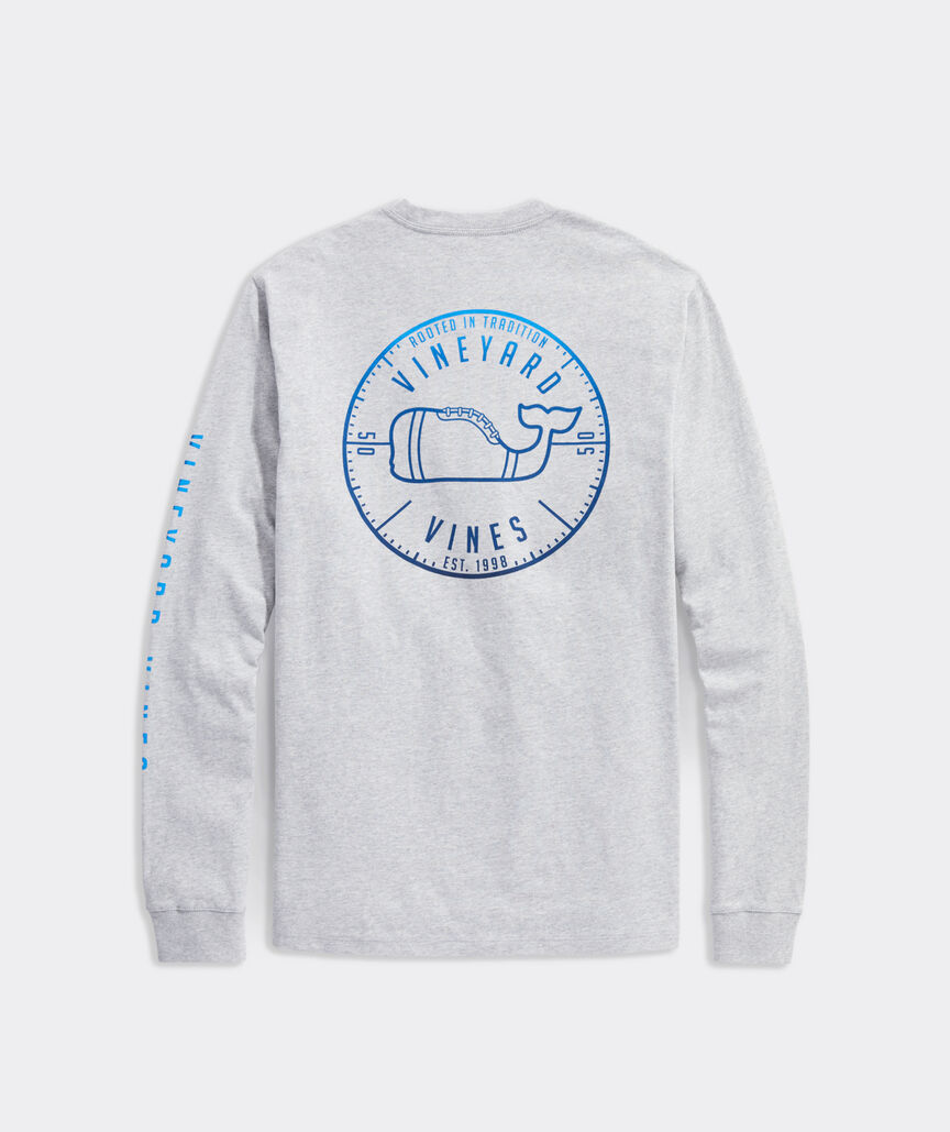 Gradient Football Crest Long-Sleeve Tee