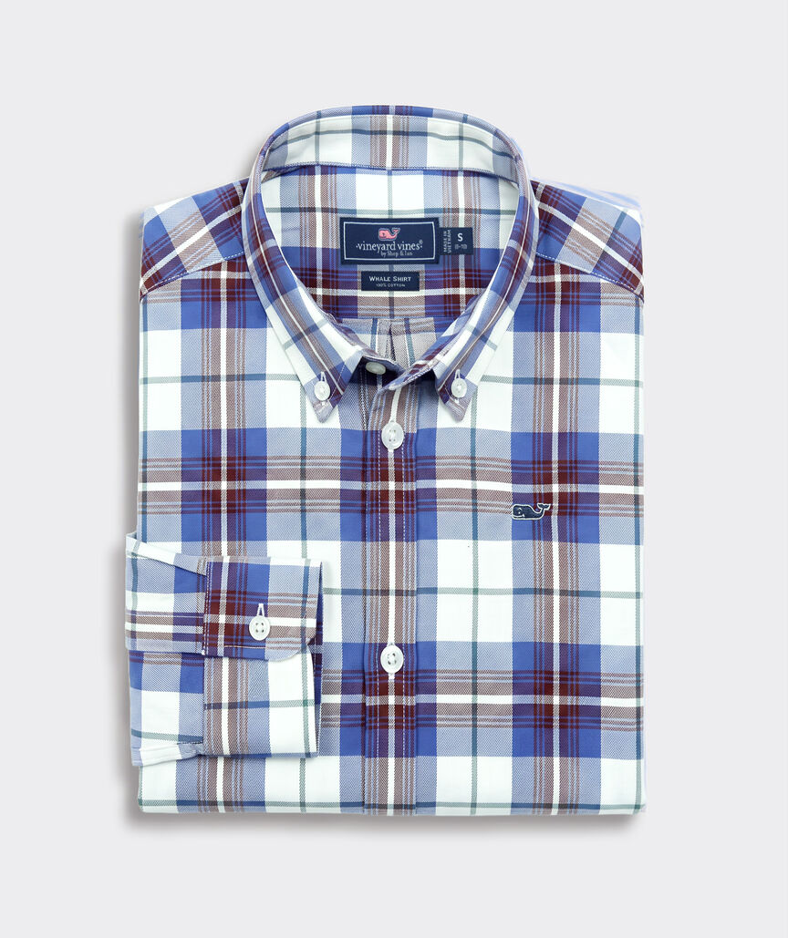 OUTLET Boys' Cotton Twill Plaid Shirt
