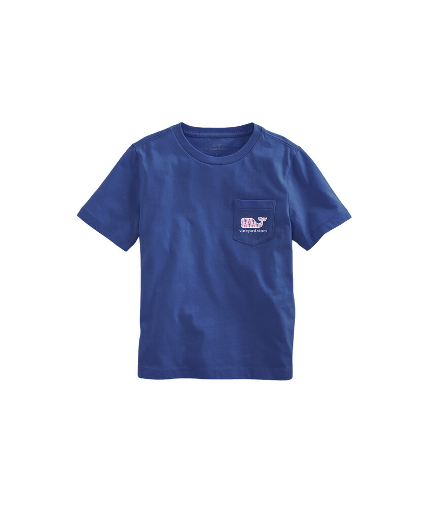 OUTLET Girls' Indigo Lobsters Short-Sleeve Pocket Tee