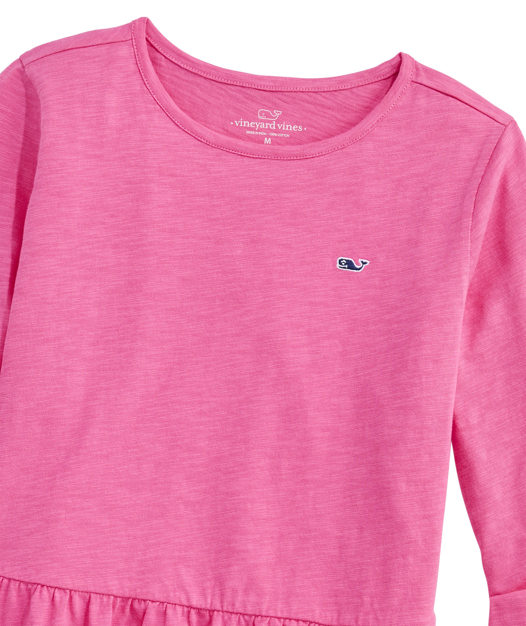 OUTLET Girls' Peplum Top Slub Tee