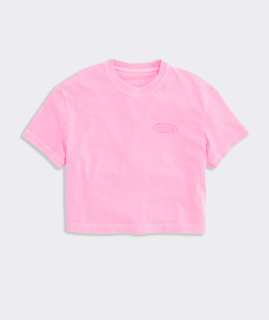 Girls' Surf Logo Boxy Cropped Tee