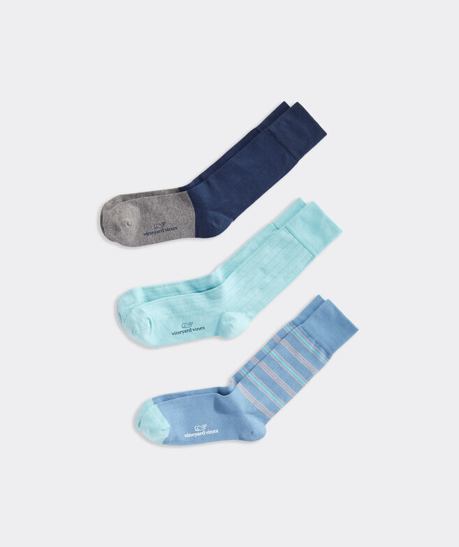 Ocean Blues 3-Pack Socks