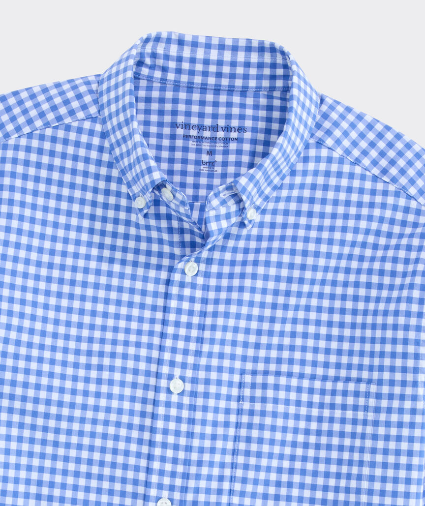Performance Cotton Skysail Gingham Shirt