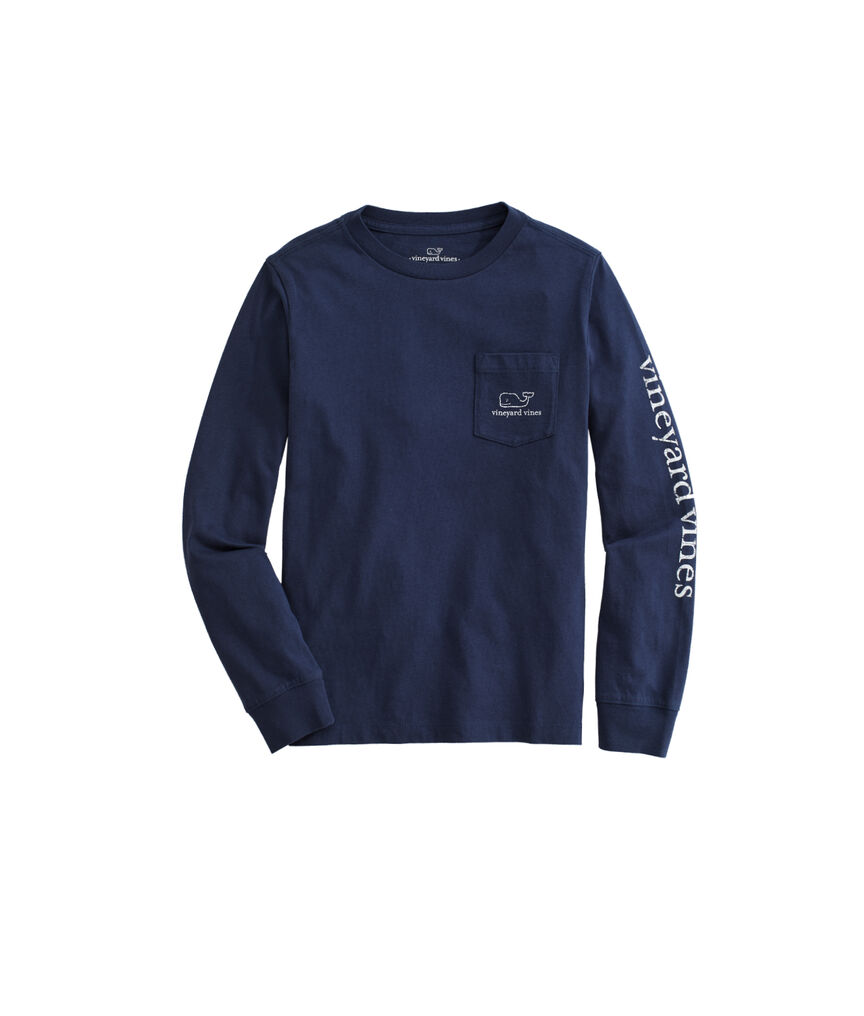 OUTLET Kids' Vintage Whale Long-Sleeve Pocket Tee