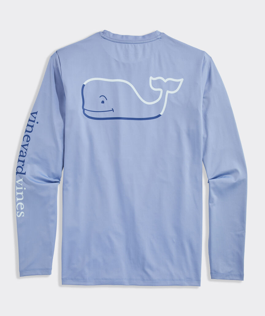 Performance Burgee Whale Long-Sleeve Harbor Tee
