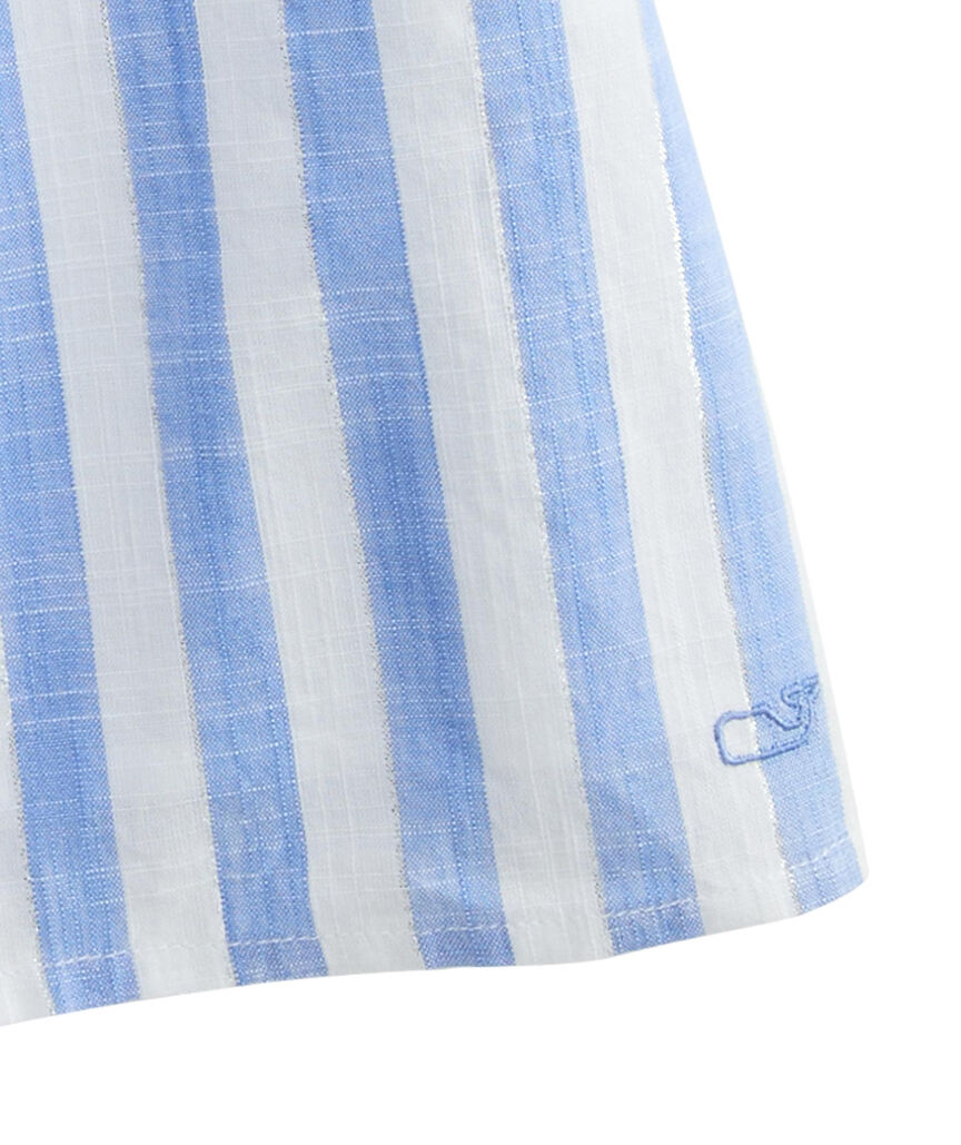 OUTLET Shine Stripe Pintuck Top