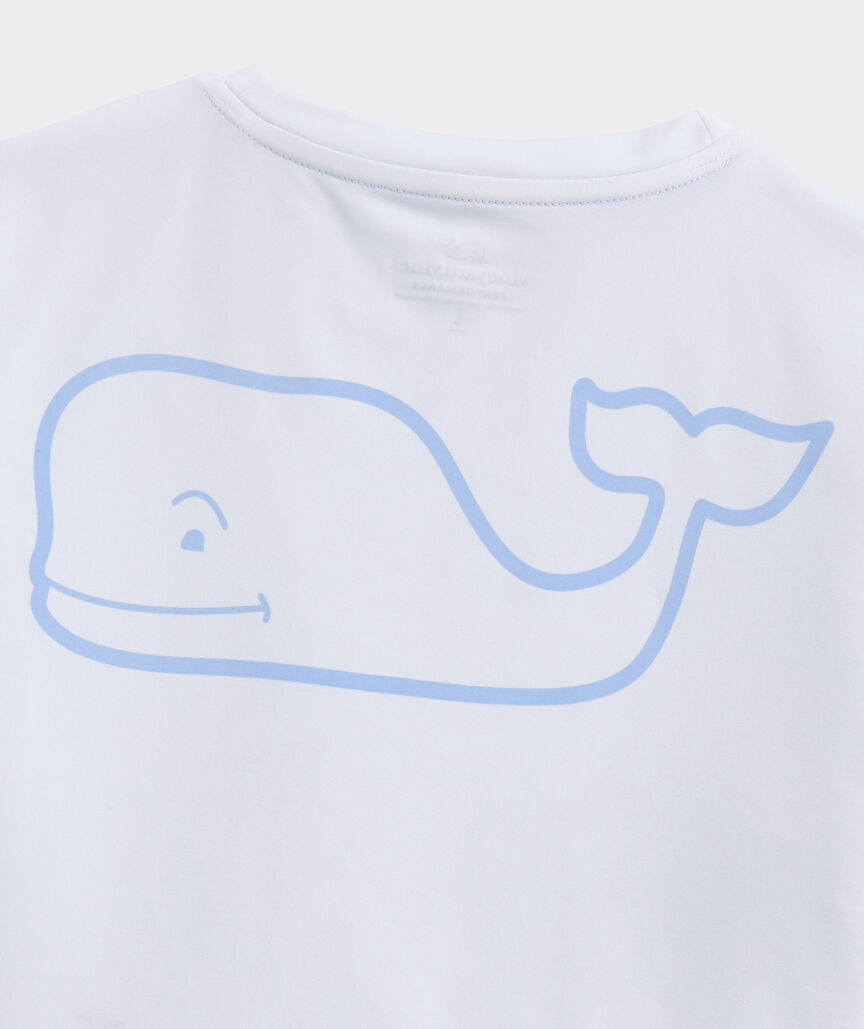 Boys' Performance Long-Sleeve Whale Harbor Sun Tee