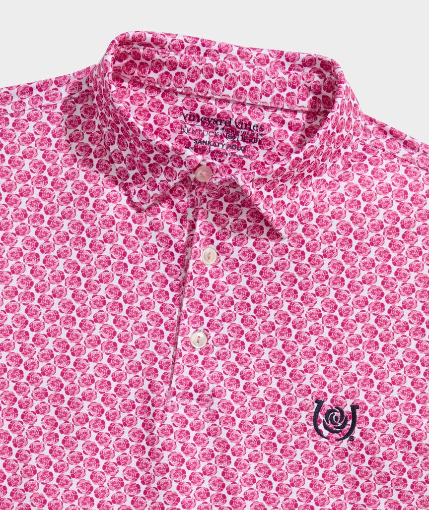 Kentucky Derby Performance Printed Sankaty Polo