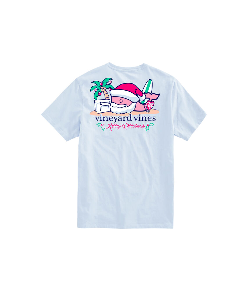 OUTLET Surfside Santa Whale Short-Sleeve Pocket Tee