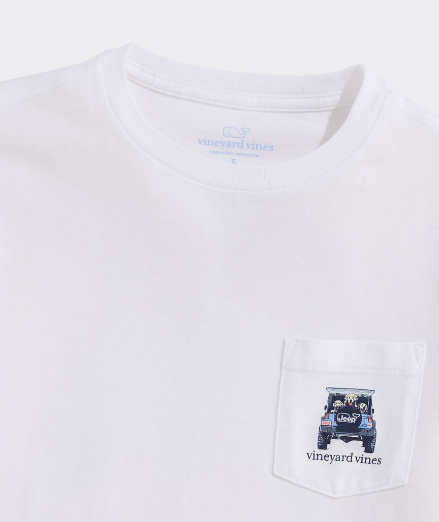 Jeep Collection Boys' Road Dogs Short-Sleeve Pocket Tee
