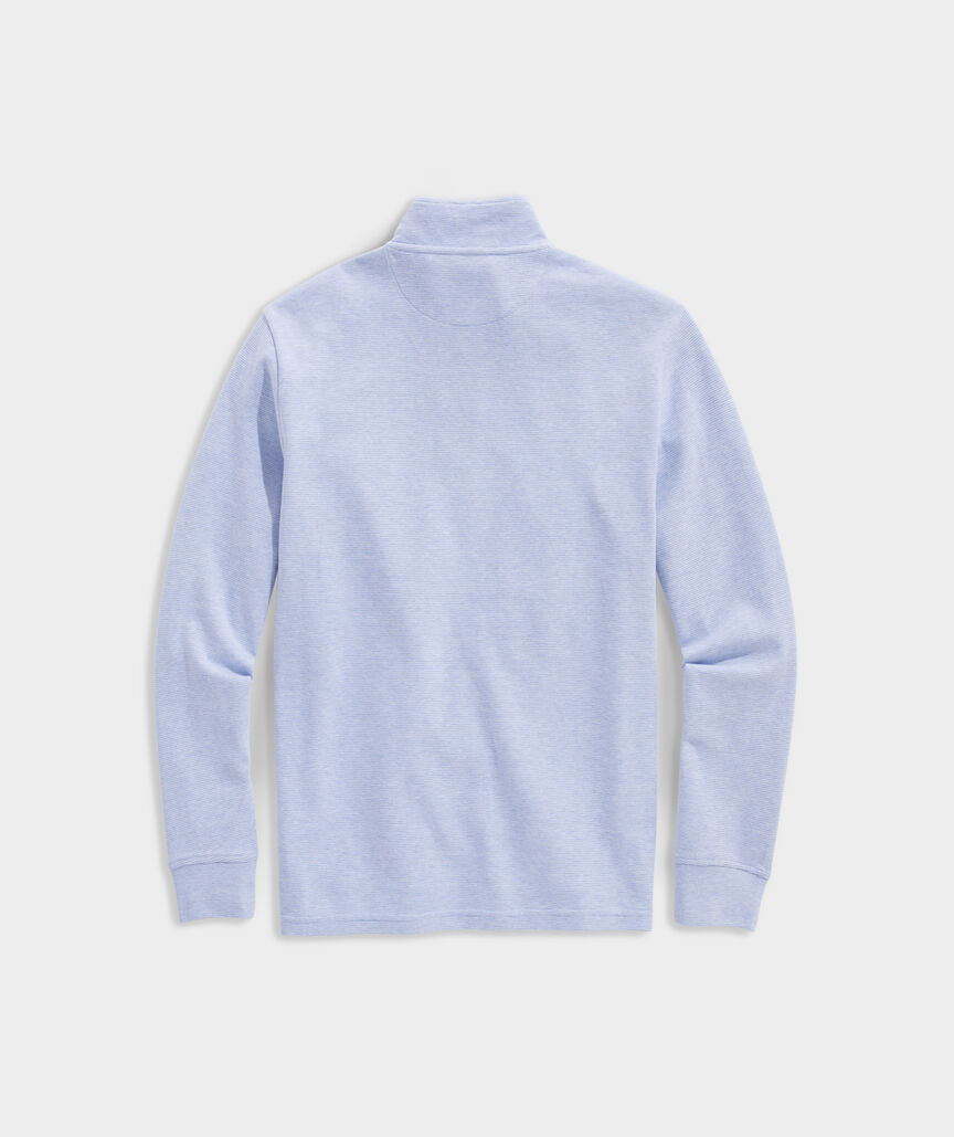 Vineyard Vines Saltwater Quarter Zip in Hull Blue