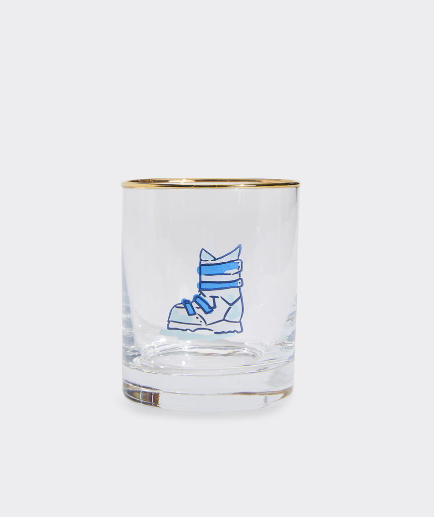 Ski Icons Gold Rim Glasses