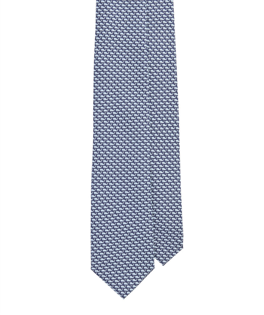 Vineyard Whale Printed Tie