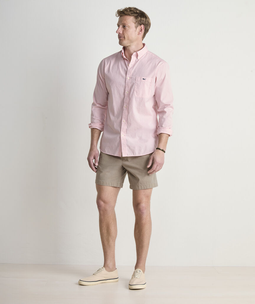 Shoreline Solid Perfect Wash Poplin Shirt