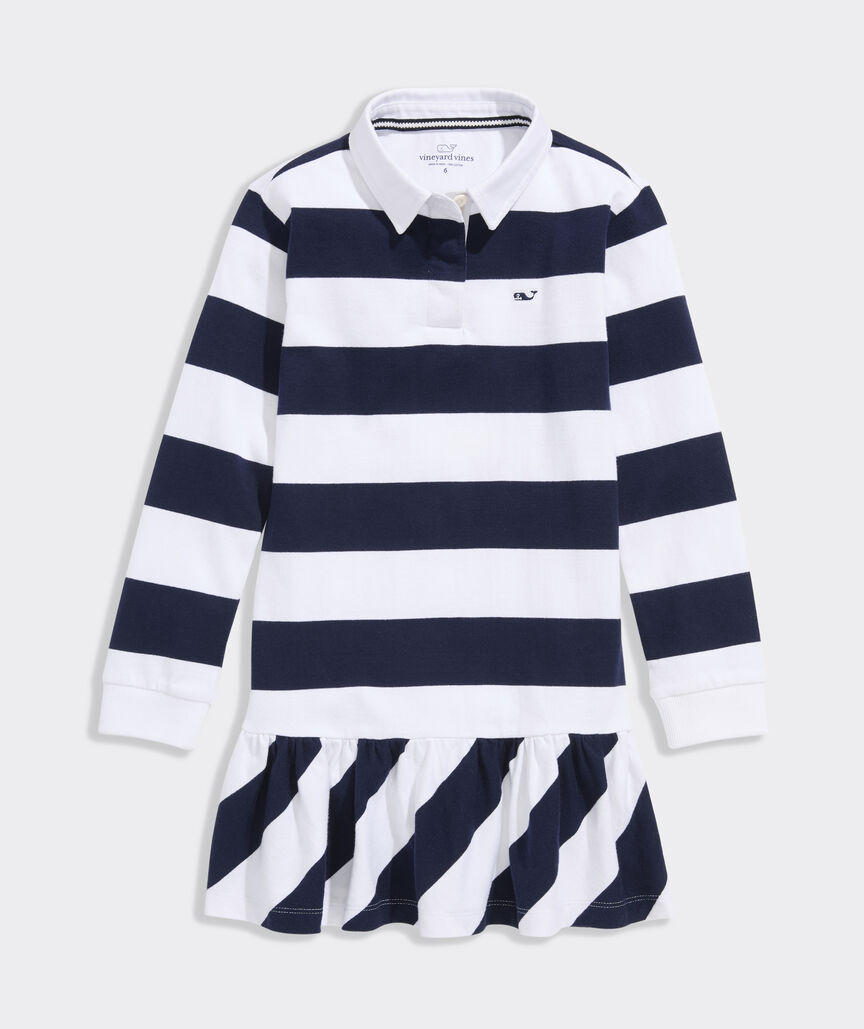 Girls' Drop-Waist Rugby Dress