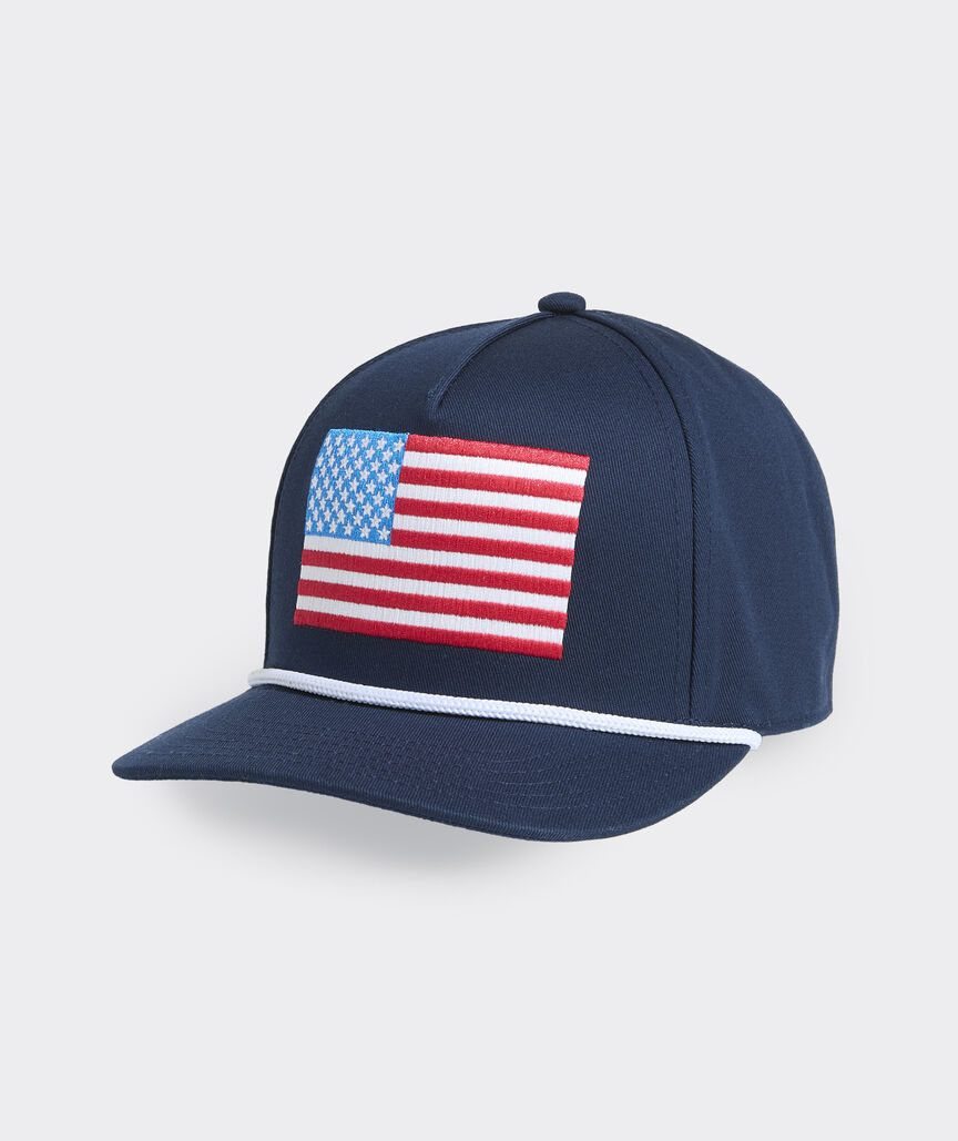 Boys' American Flag 5-Panel Hat