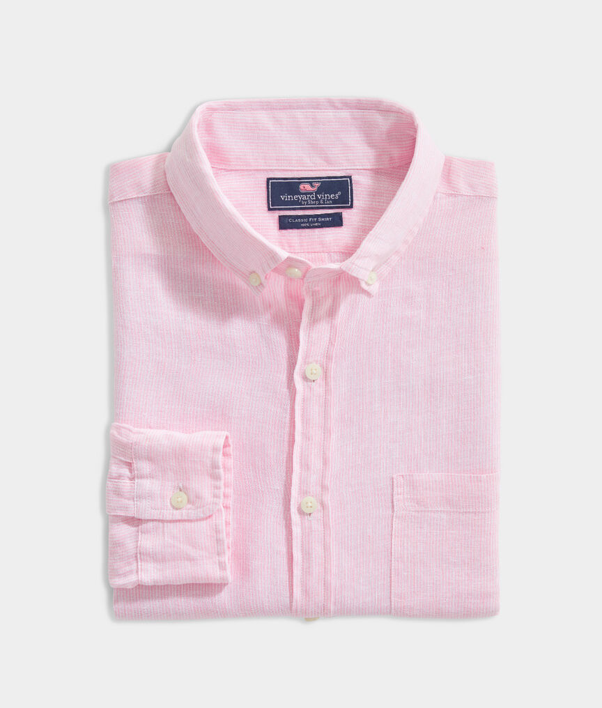 Big & Tall Classic Fit Paradise Linen Murray Button-Down Shirt
