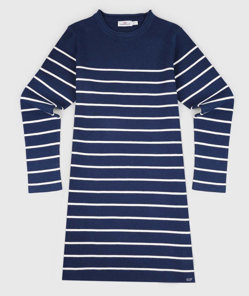 OUTLET Cotton Rollneck Sweater Dress